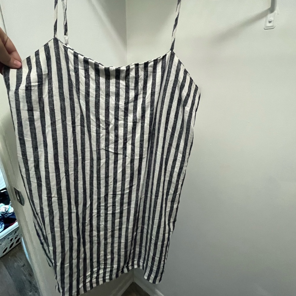 Striped Navy and White Women's Dress